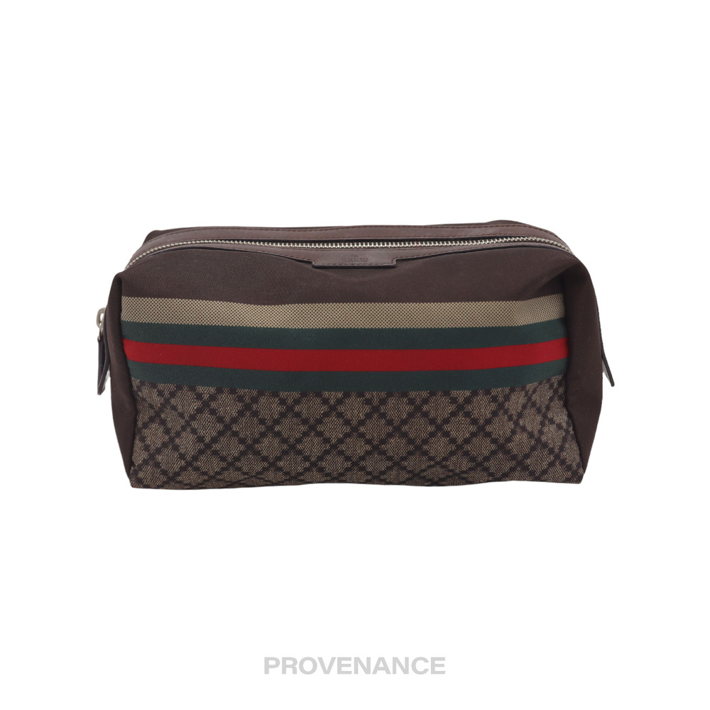 🔴 Gucci Toiletry Bag - Diamante Web